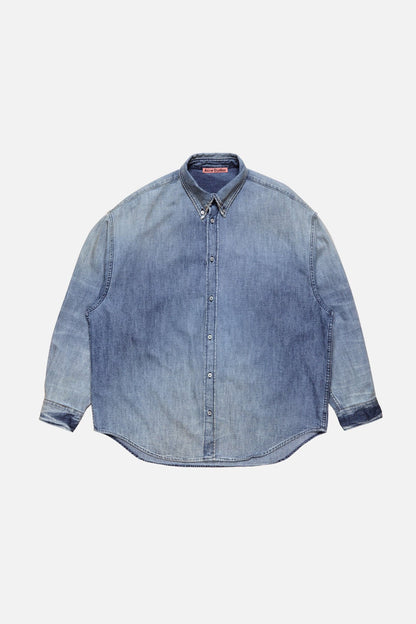 Acne Studios Denim button-up shirt - Mid Blue