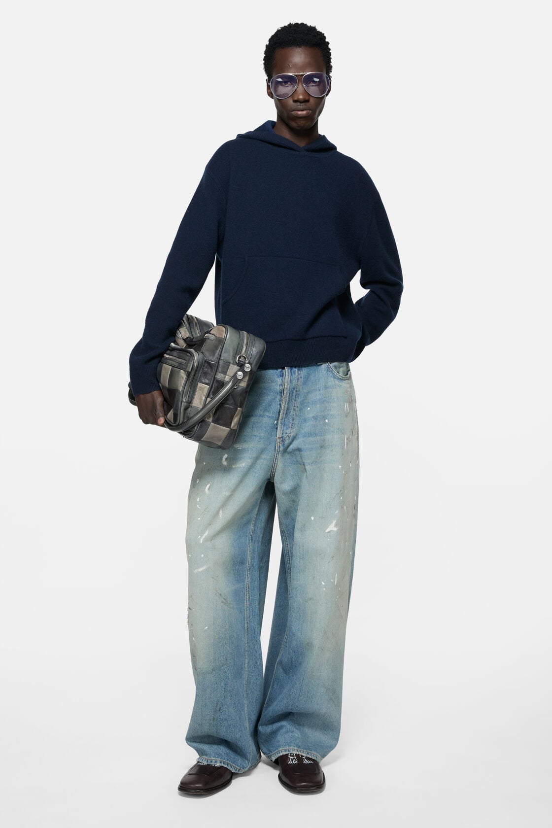 Acne Studios Cashmere hoodie - Ink blue