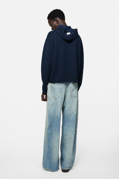 Acne Studios Cashmere hoodie - Ink blue