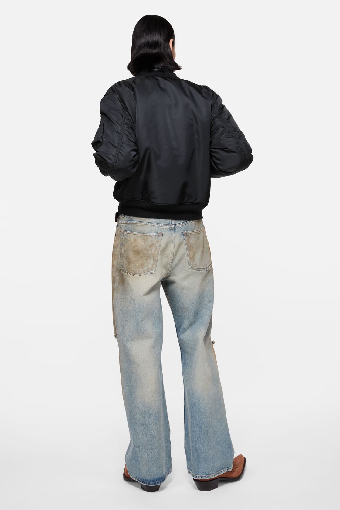 Acne Studios Nylon bomber jacket - Evening blue