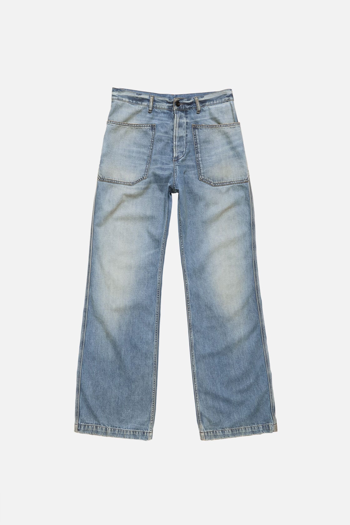 Acne Studios Denim trousers - regular fit - Mid Blue