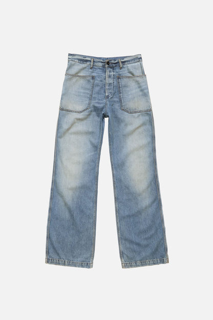 Acne Studios Denim trousers - regular fit - Mid Blue