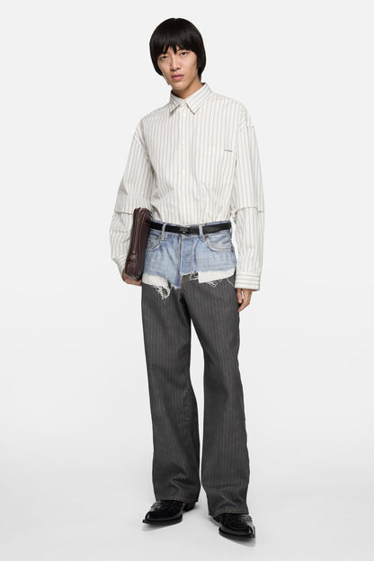 Acne Studios trompe-l’œil jeans - 1981 - Blue/black