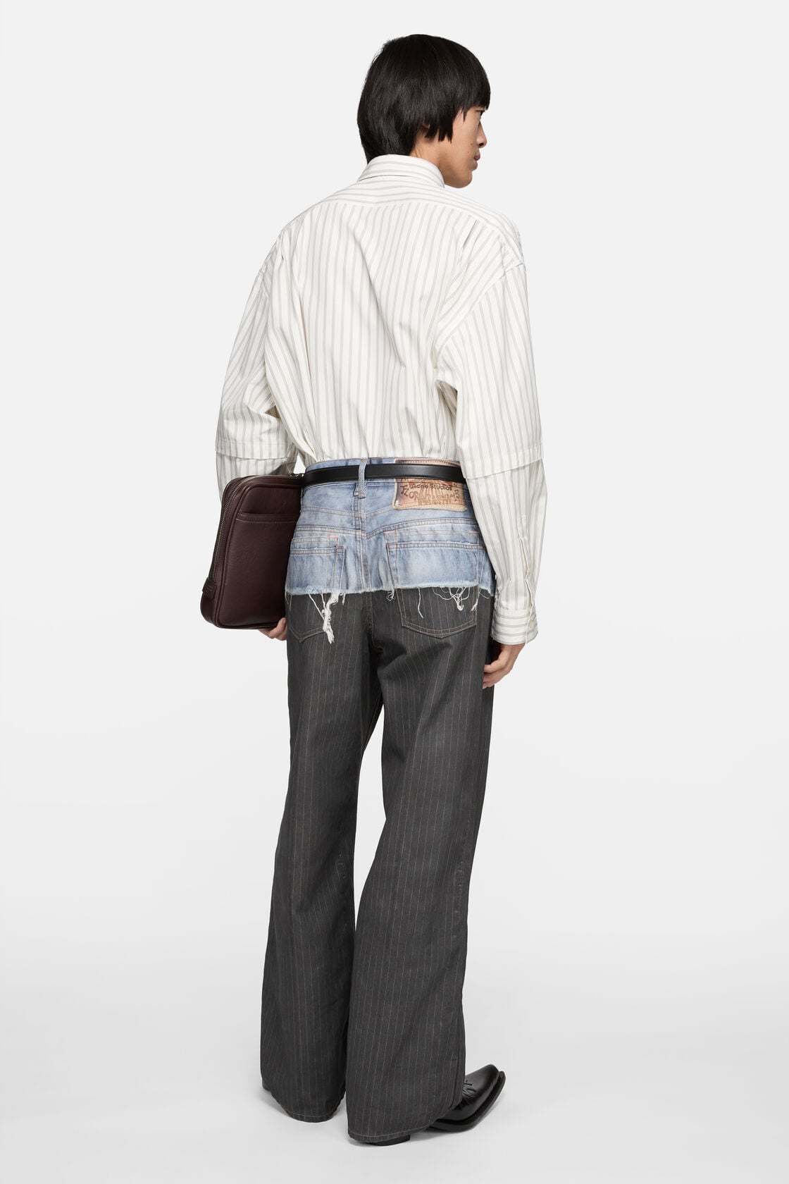 Acne Studios trompe-l’œil jeans - 1981 - Blue/black