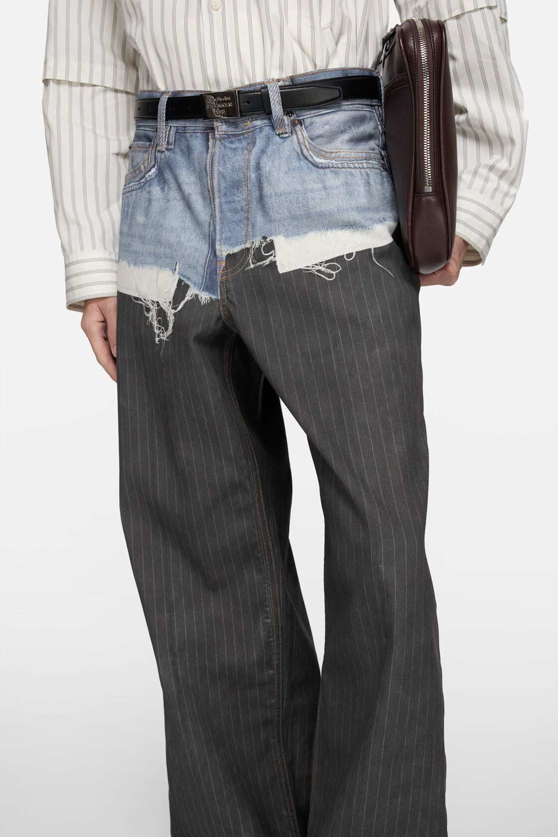 Acne Studios trompe-l’œil jeans - 1981 - Blue/black