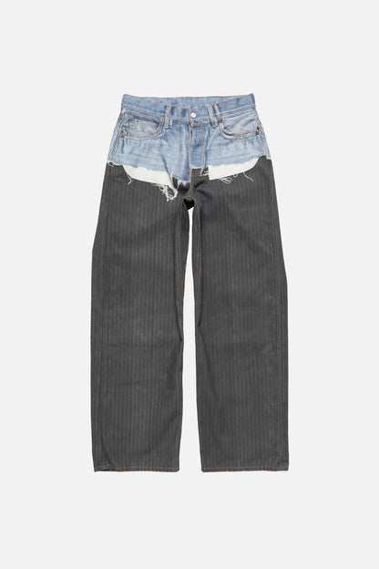 Acne Studios trompe-l’œil jeans - 1981 - Blue/black