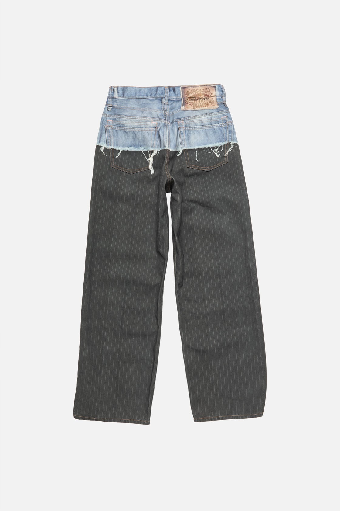 Acne Studios trompe-l’œil jeans - 1981 - Blue/black