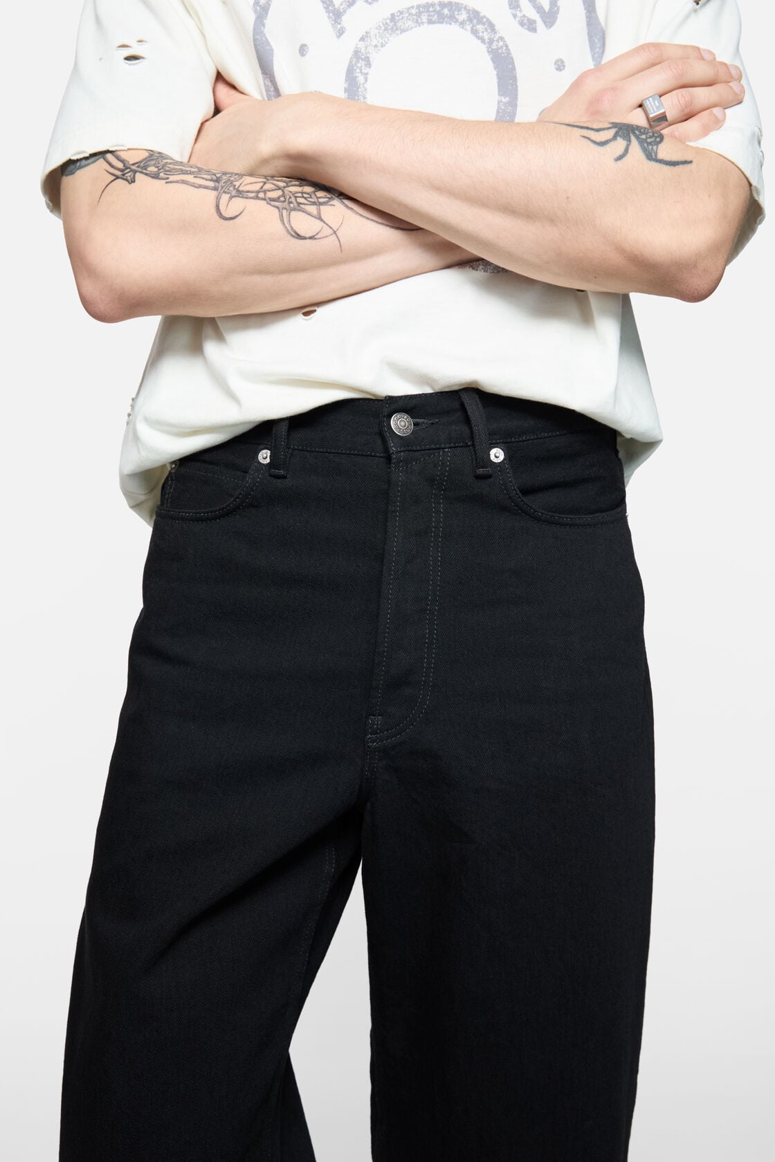 Acne Studios Loose fit jeans - 1981 - Black