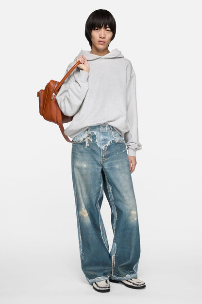Acne Studios trompe-l’œil torn jeans - 1981 - Mid blue