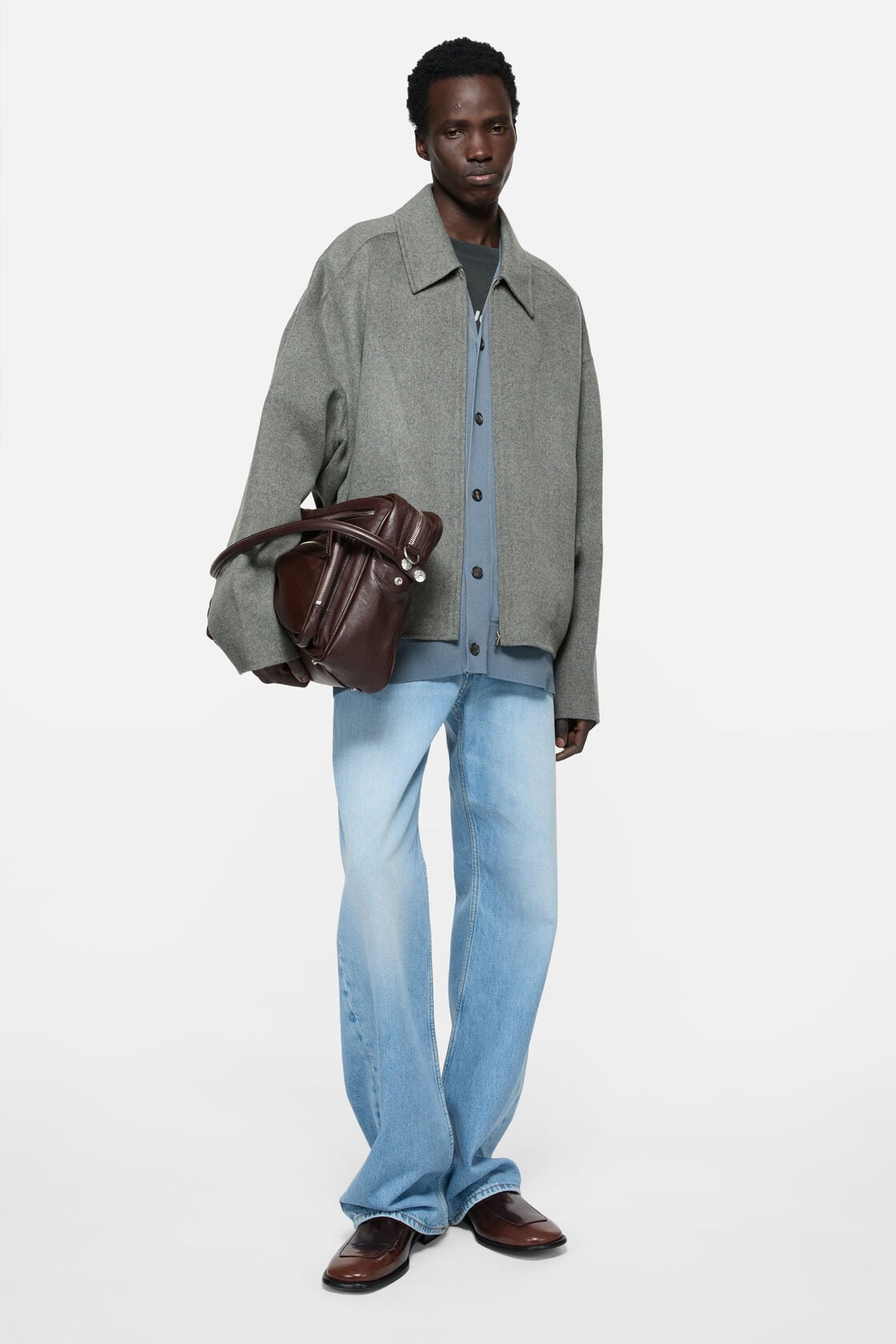 Acne Studios Cashmere blend jacket - Vintage grey melange