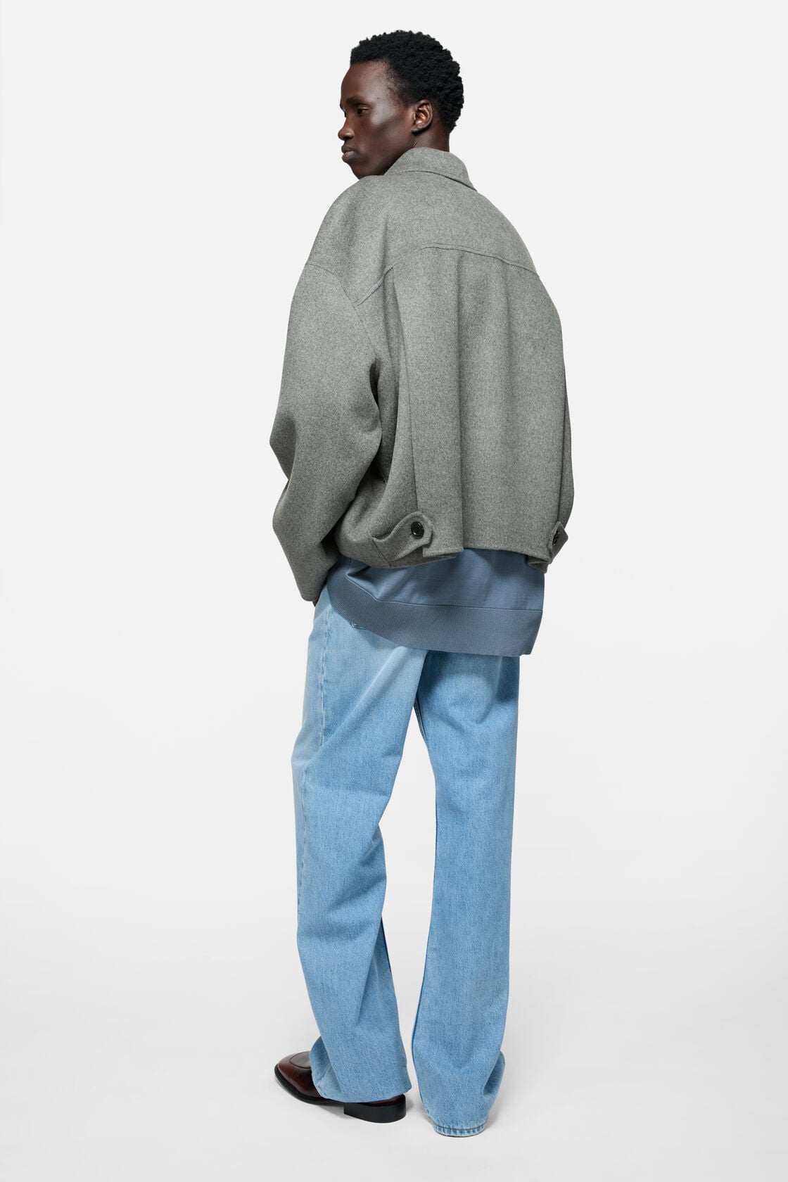 Acne Studios Cashmere blend jacket - Vintage grey melange
