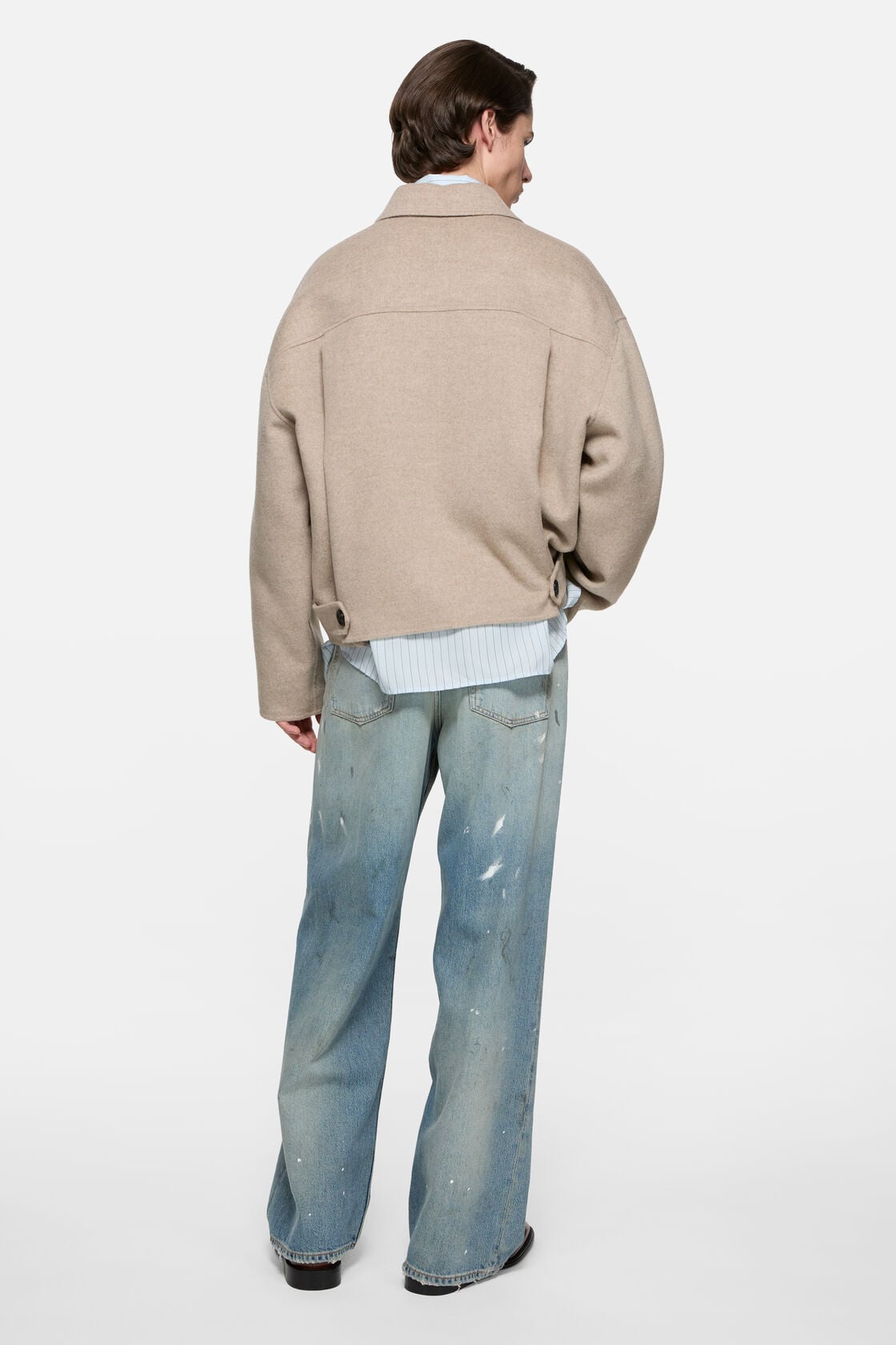 Acne Studios Cashmere blend jacket - Oatmeal melange