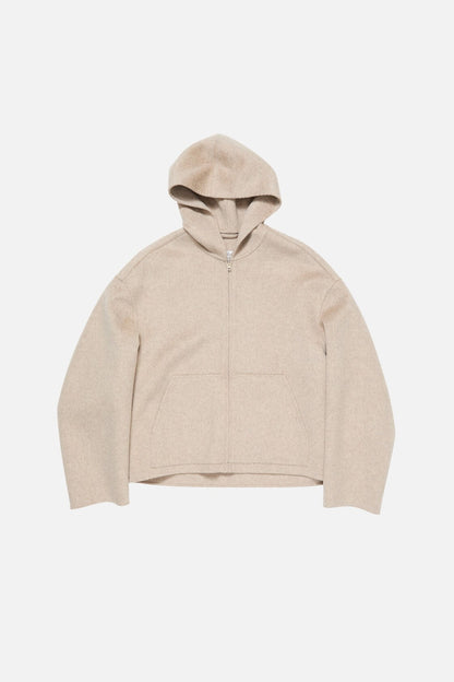 Acne Studios Cashmere jacket with hood - Oatmeal melange