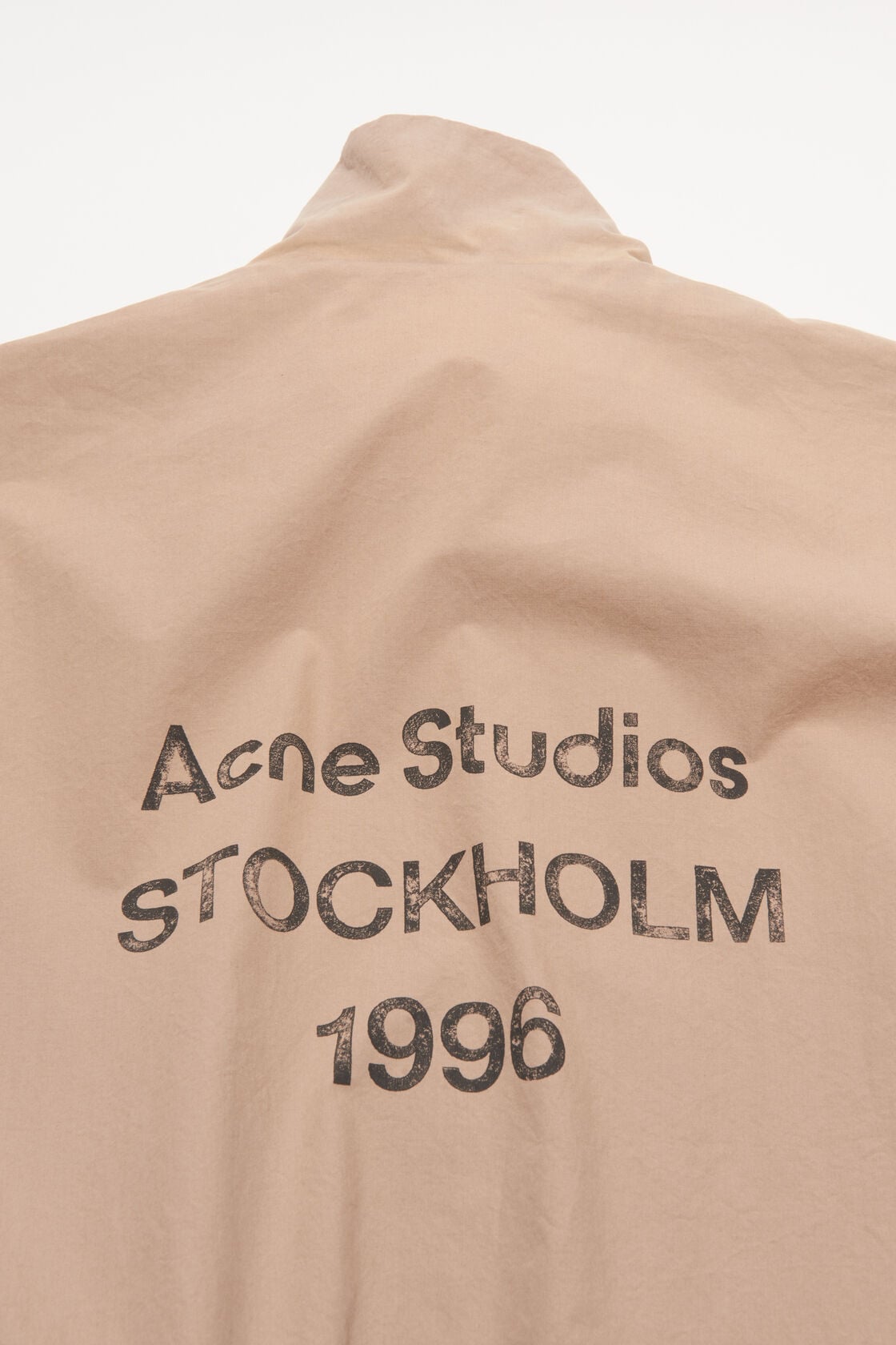 Acne Studios Washed logo jacket - Mushroom beige