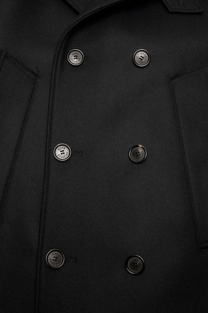 Acne Studios Wool peacoat - Black