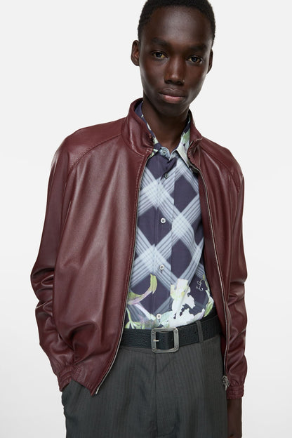 Acne Studios Leather jacket - Rum brown