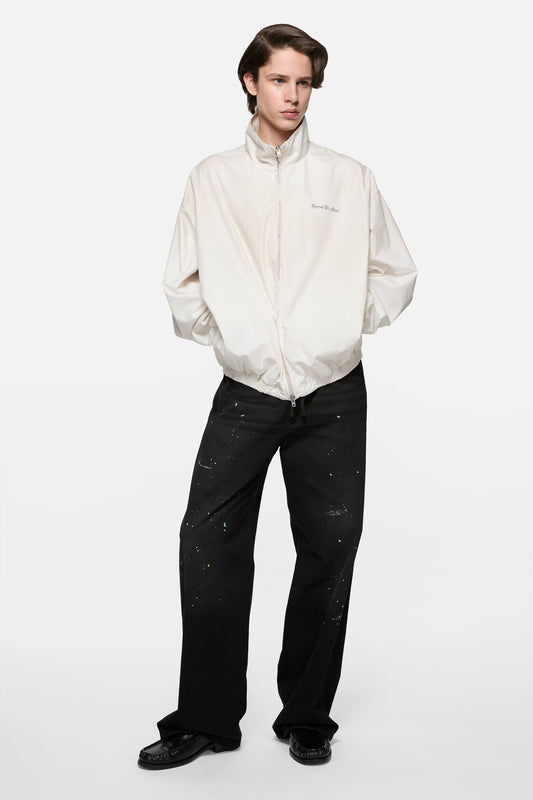 Acne Studios Washed logo jacket - Dusty white