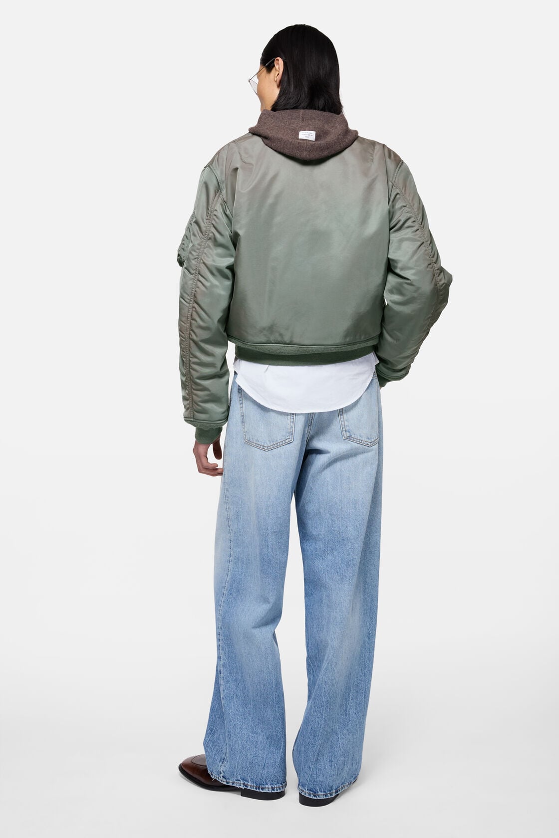 Acne Studios Washed bomber jacket - Stone grey