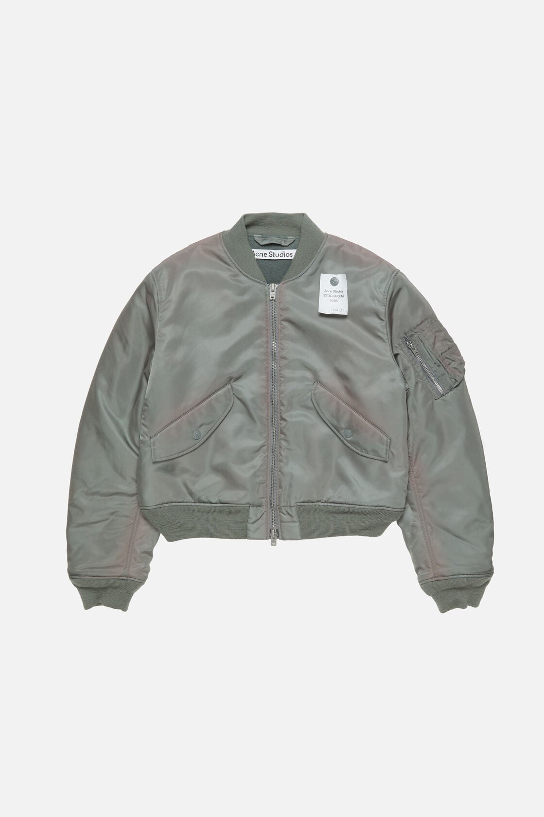 Acne Studios Washed bomber jacket - Stone grey