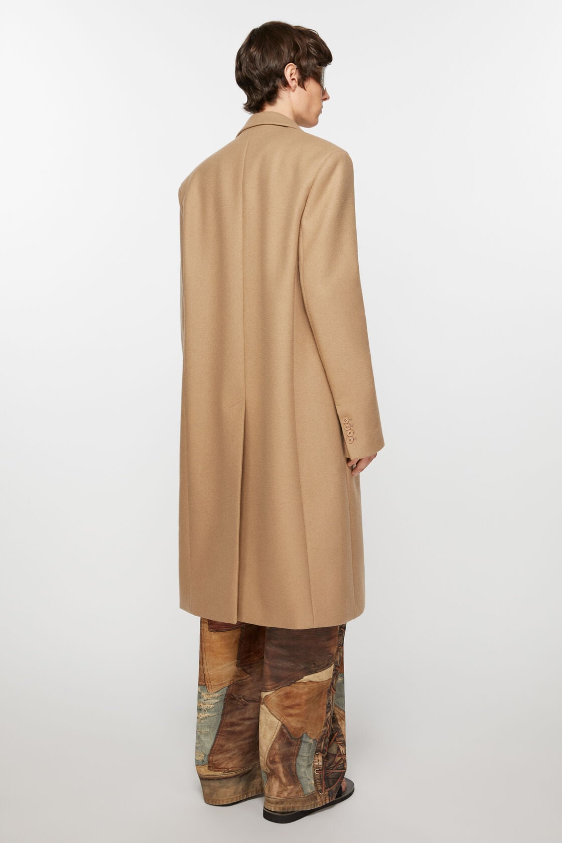 Acne Studios Single-breasted wool coat - Camel Beige