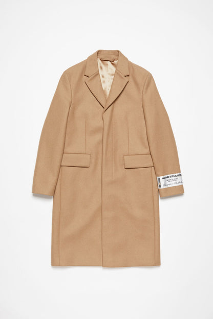 Acne Studios Single-breasted wool coat - Camel Beige