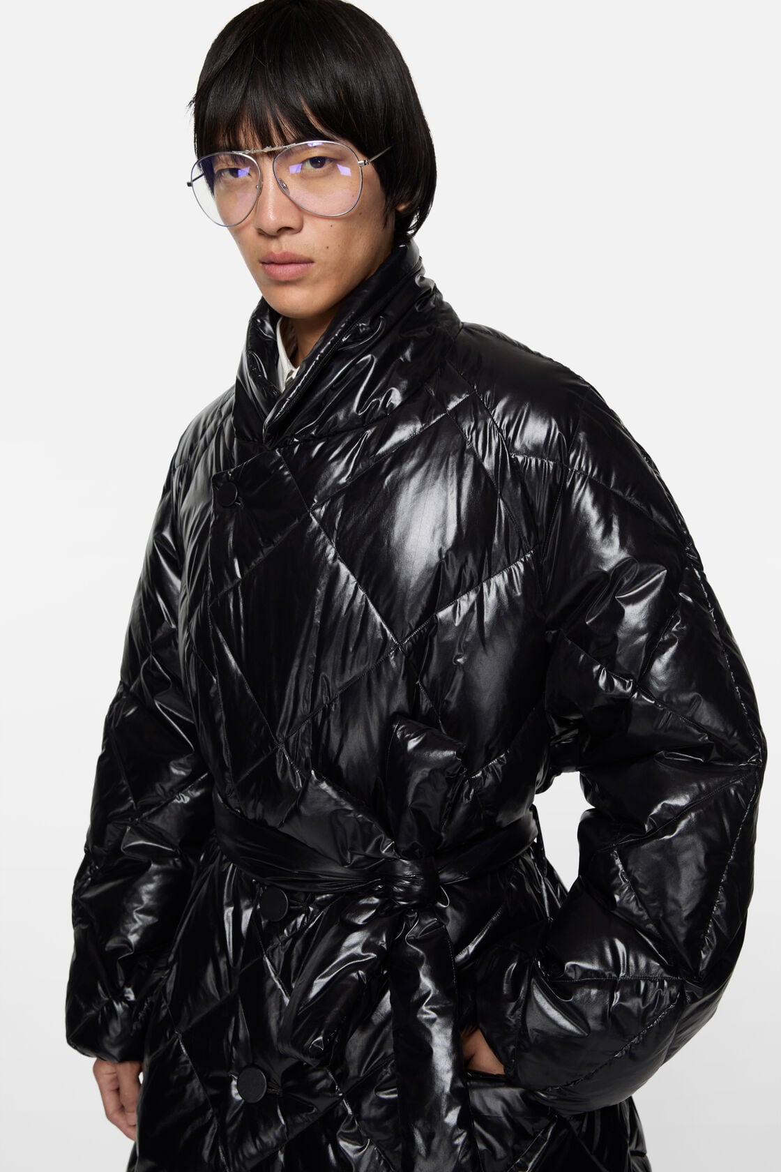Acne Studios Quilted down jacket - Black