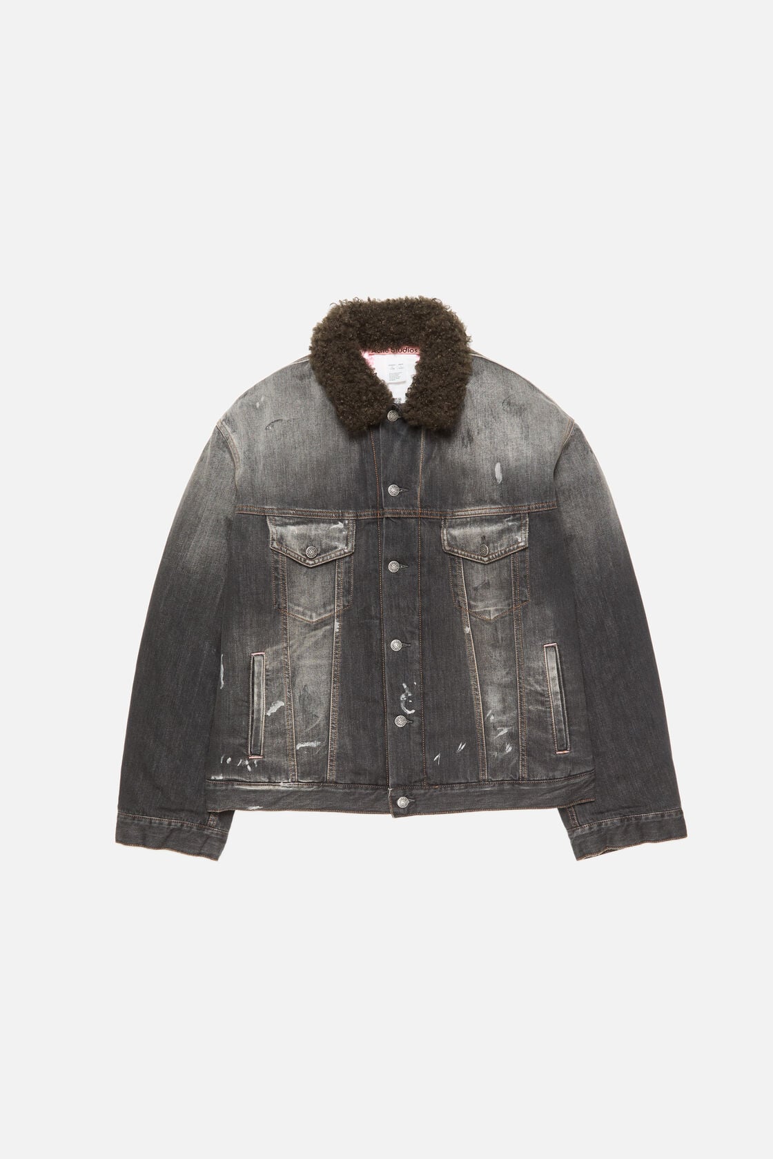 Acne Studios Washed denim jacket - Black