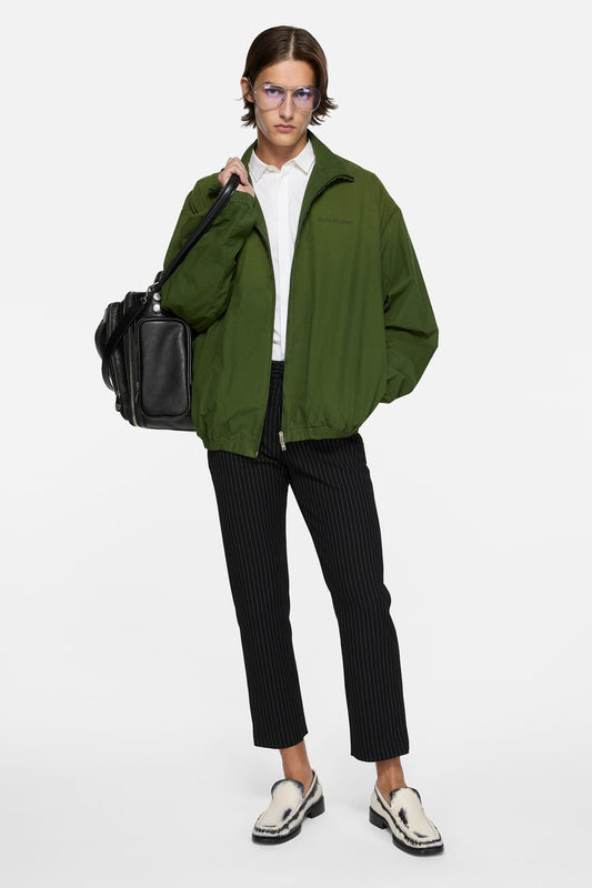Acne Studios Washed logo jacket - Forest green