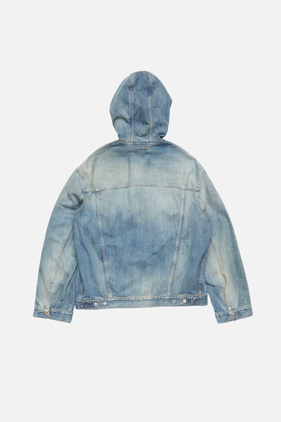 Acne Studios Hooded denim jacket - Mid Blue