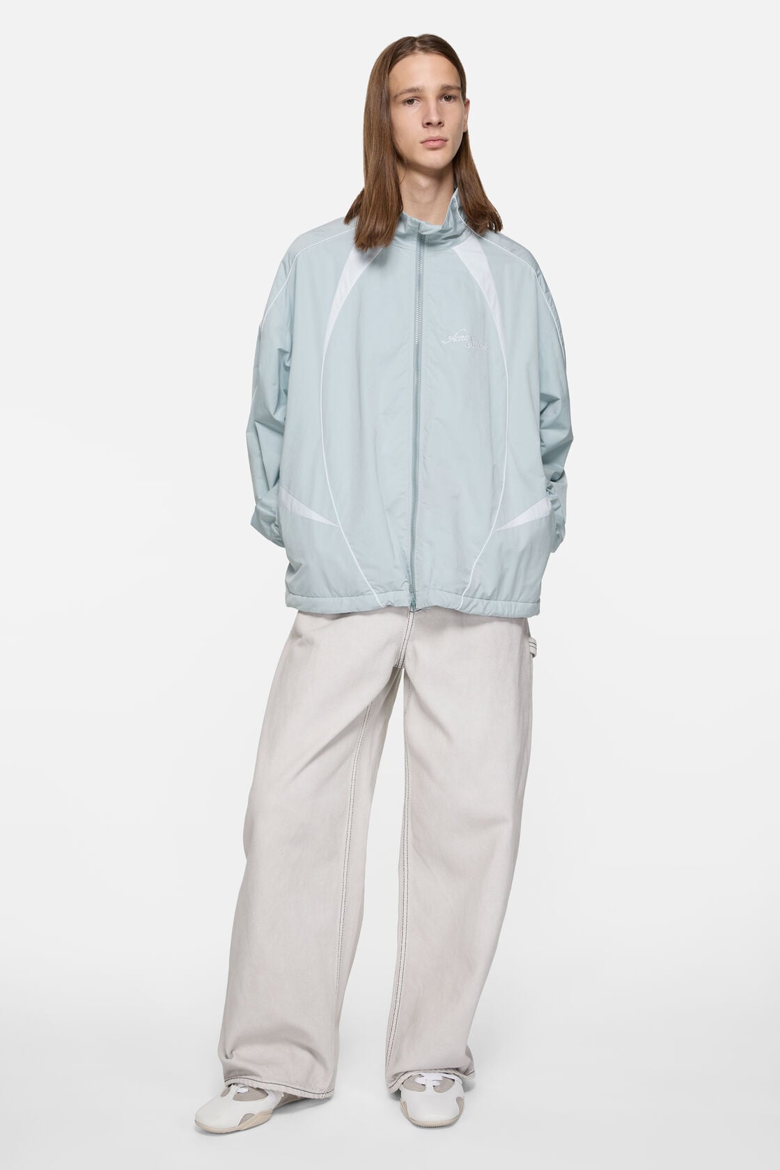 Acne Studios Technical logo jacket - Cold grey