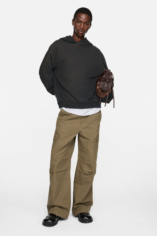 Acne Studios Fleece logo hoodie - Black