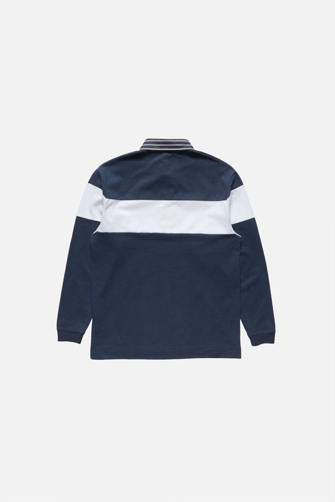 Acne Studios Striped polo sweatshirt - Navy/white