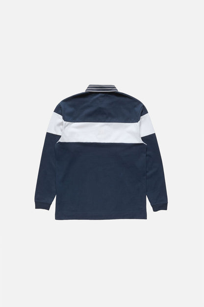 Acne Studios Striped polo sweatshirt - Navy/white