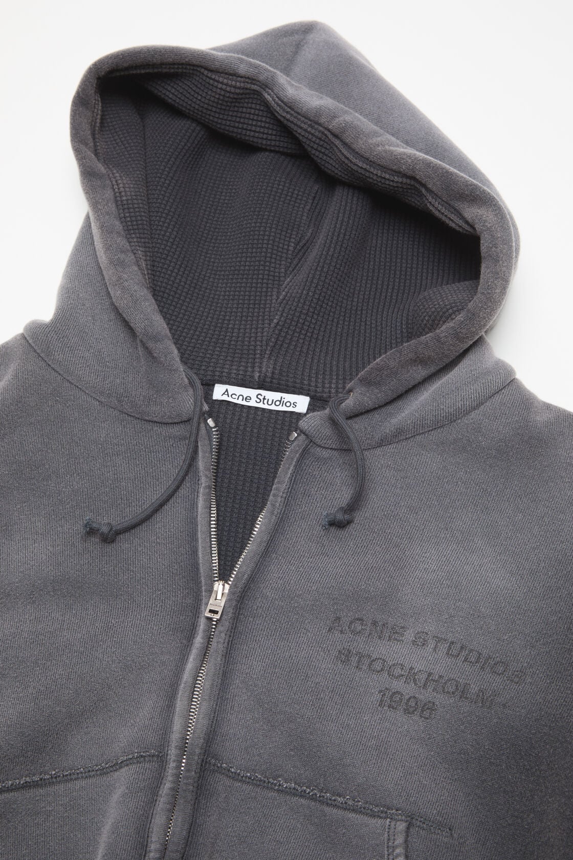 Acne Studios Sprayed zip hoodie - Faded black