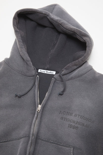 Acne Studios Sprayed zip hoodie - Faded black