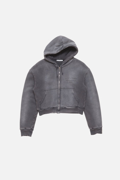 Acne Studios Sprayed zip hoodie - Faded black