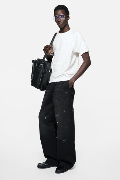 Acne Studios Crinkled fleece t-shirt - White