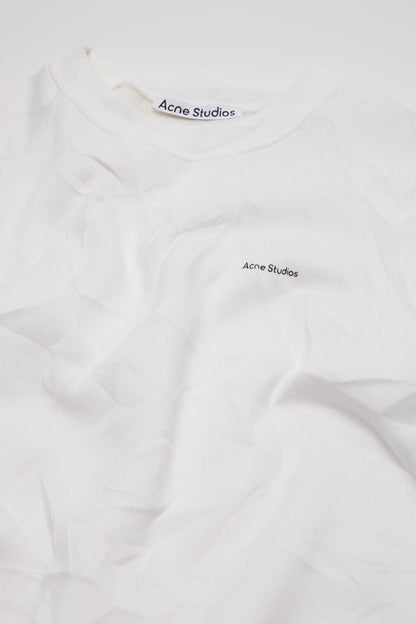 Acne Studios Crinkled fleece t-shirt - White