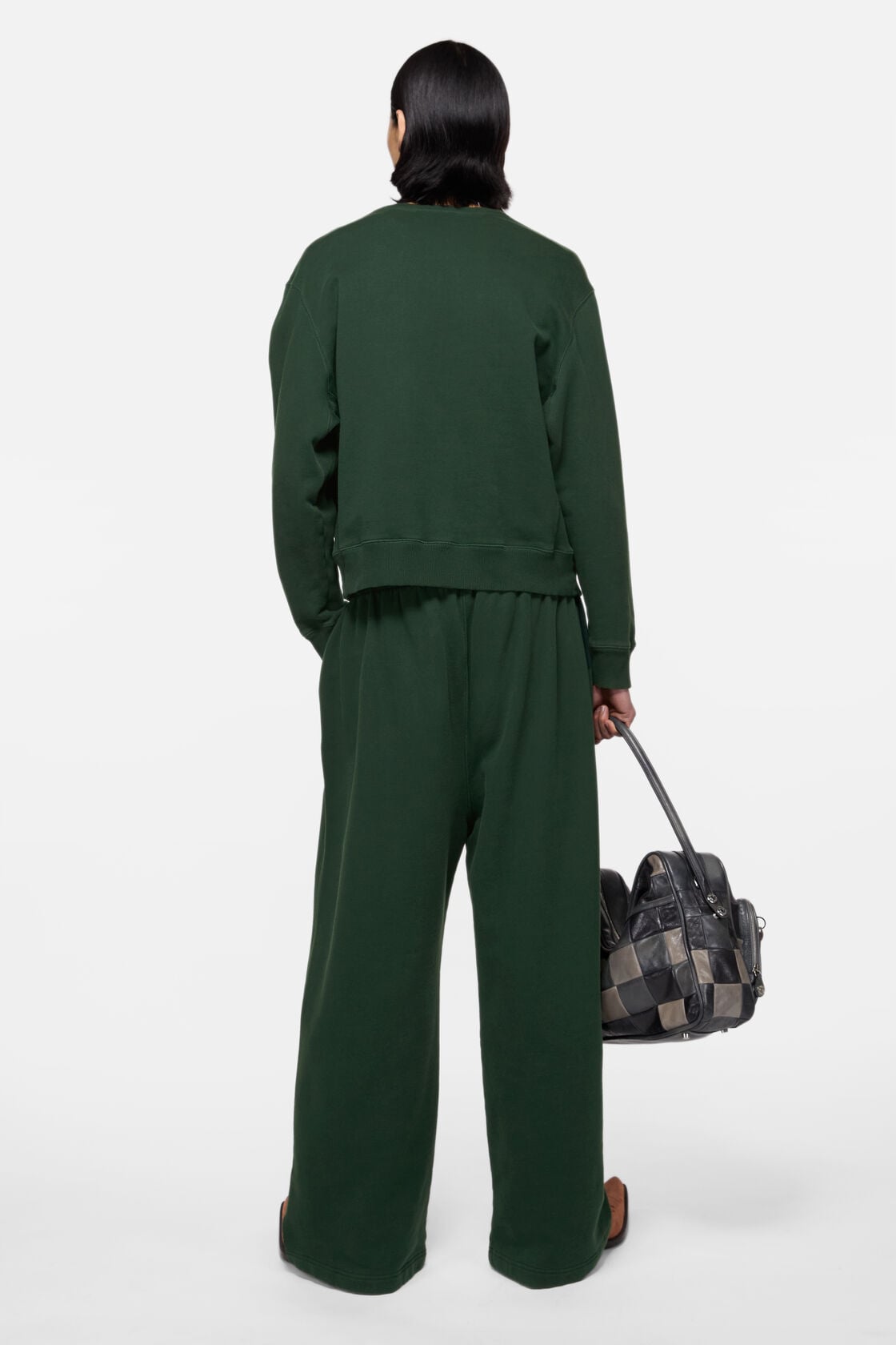 Acne Studios Fleece sweatshirt with logo - Dark green