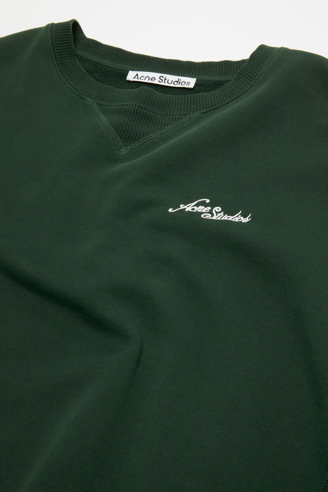 Acne Studios Fleece sweatshirt with logo - Dark green