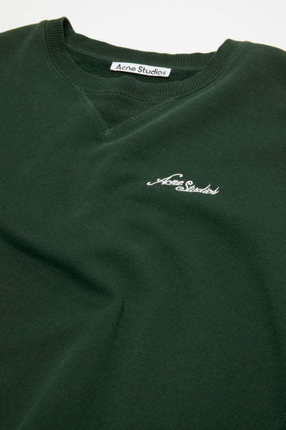 Acne Studios Fleece sweatshirt with logo - Dark green