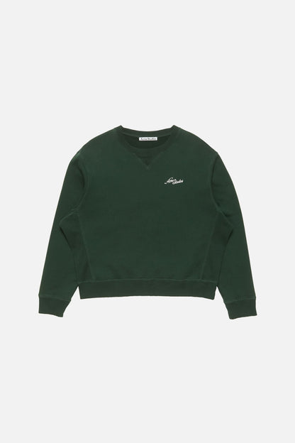 Acne Studios Fleece sweatshirt with logo - Dark green