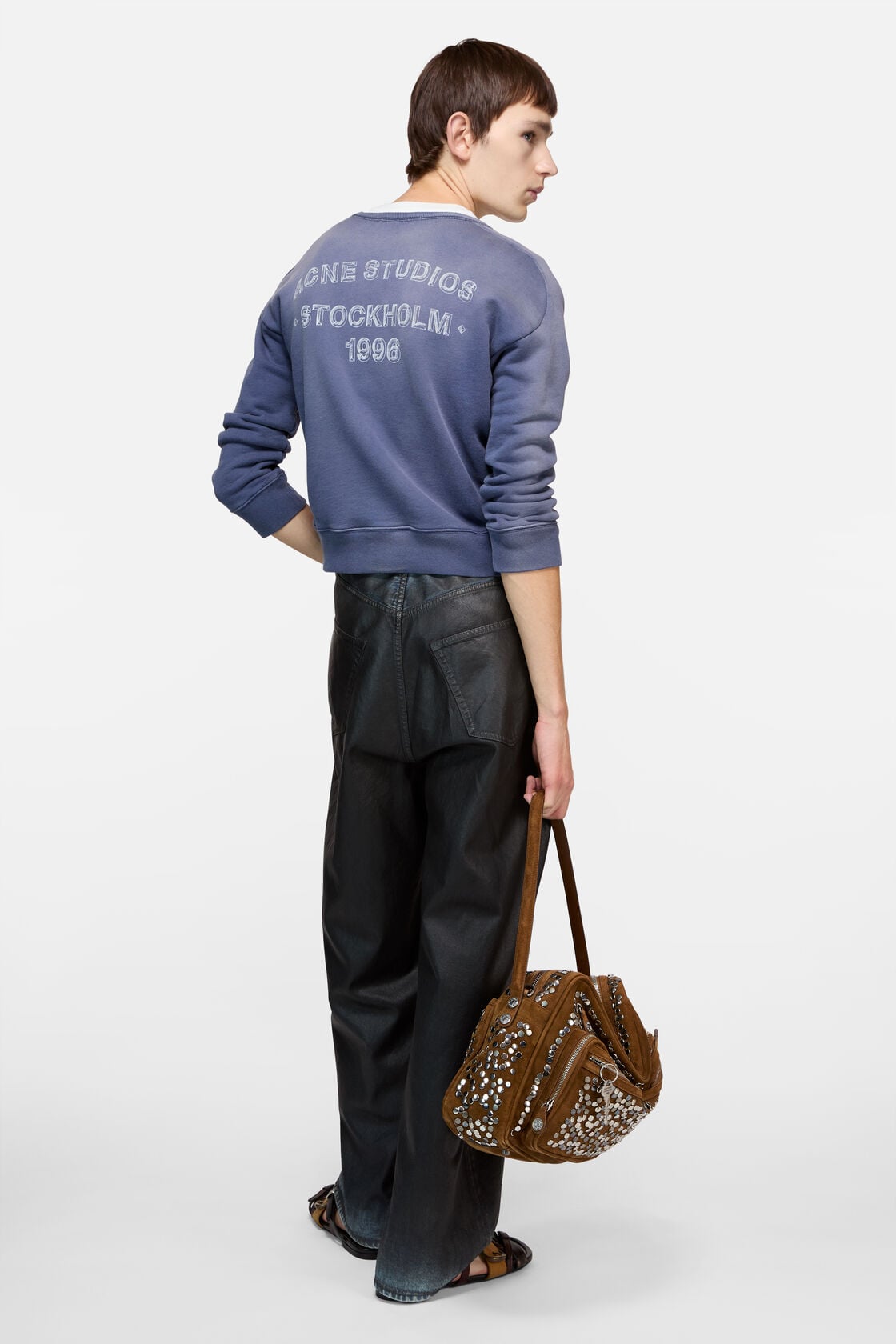 Acne Studios Sprayed logo sweatshirt - Navy