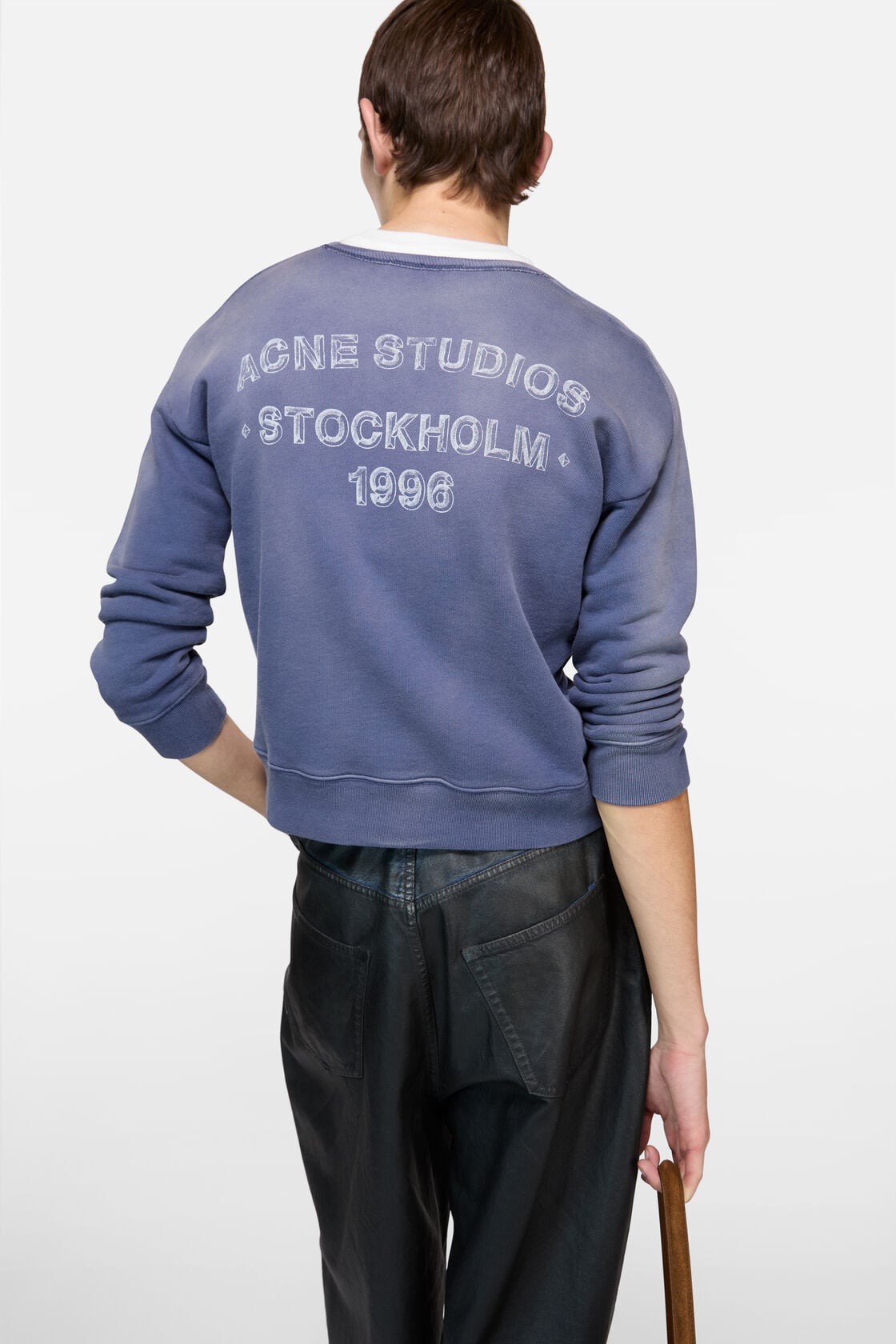 Acne Studios Sprayed logo sweatshirt - Navy