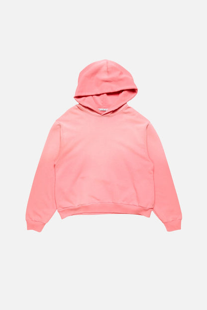 Acne Studios Fleece logo hoodie - Tango pink
