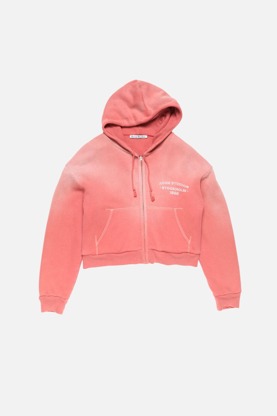 Acne Studios Sprayed zip hoodie - Red