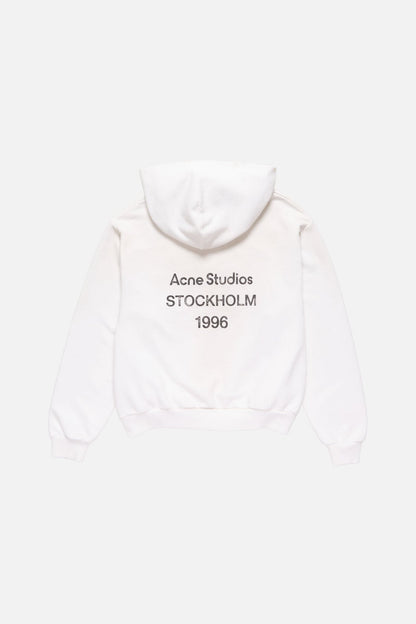 Acne Studios Fleece logo hoodie - Dusty white