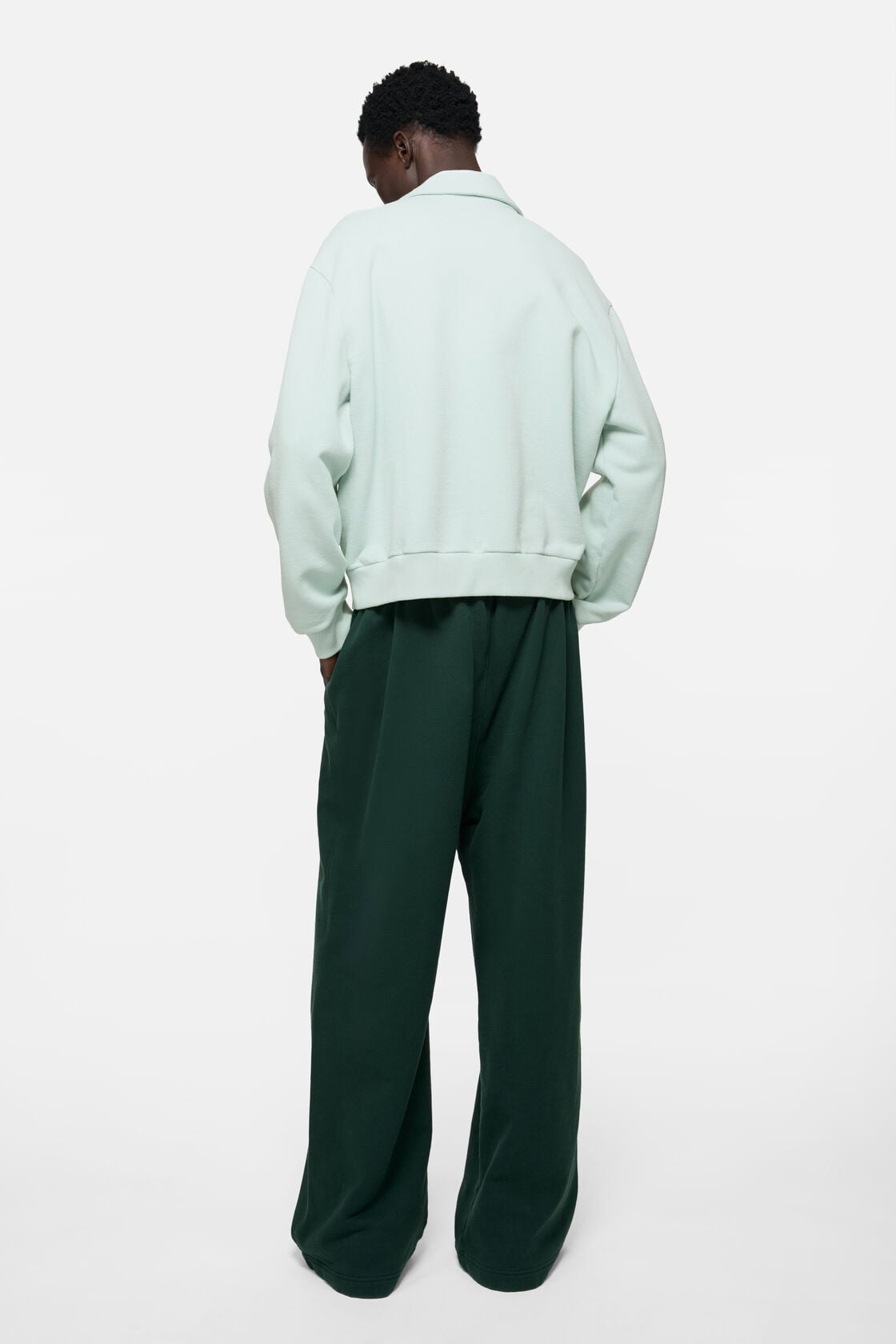Acne Studios Cardigan with collar - Pale mint