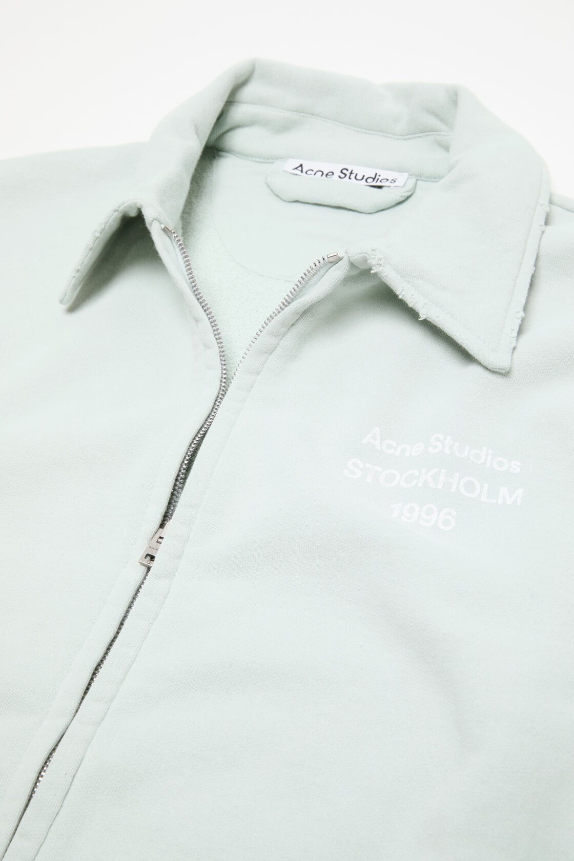 Acne Studios Cardigan with collar - Pale mint