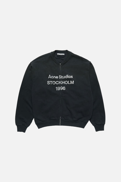 Acne Studios Washed zip-up cardigan - Black